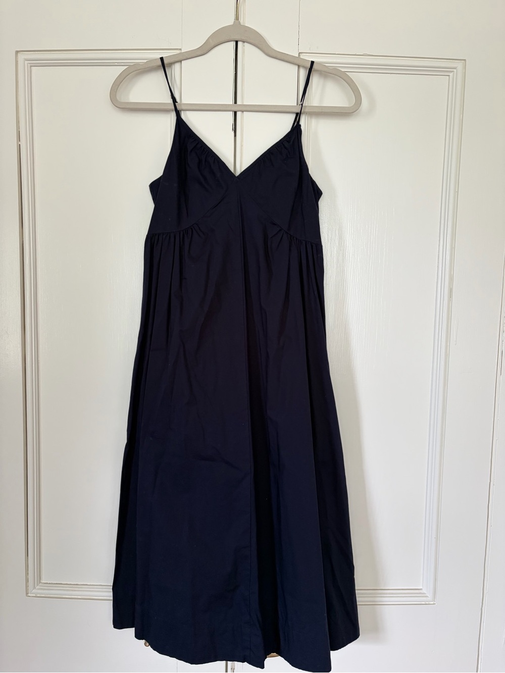 GAP Navy Blue Spaghetti-Strap Midi Dress
